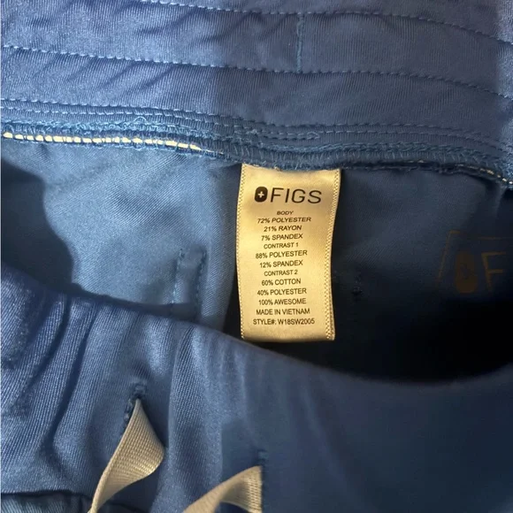 Figs Zamora Jogger Scrub Pants in Royal Blue Size XS - Picture 2 of 4